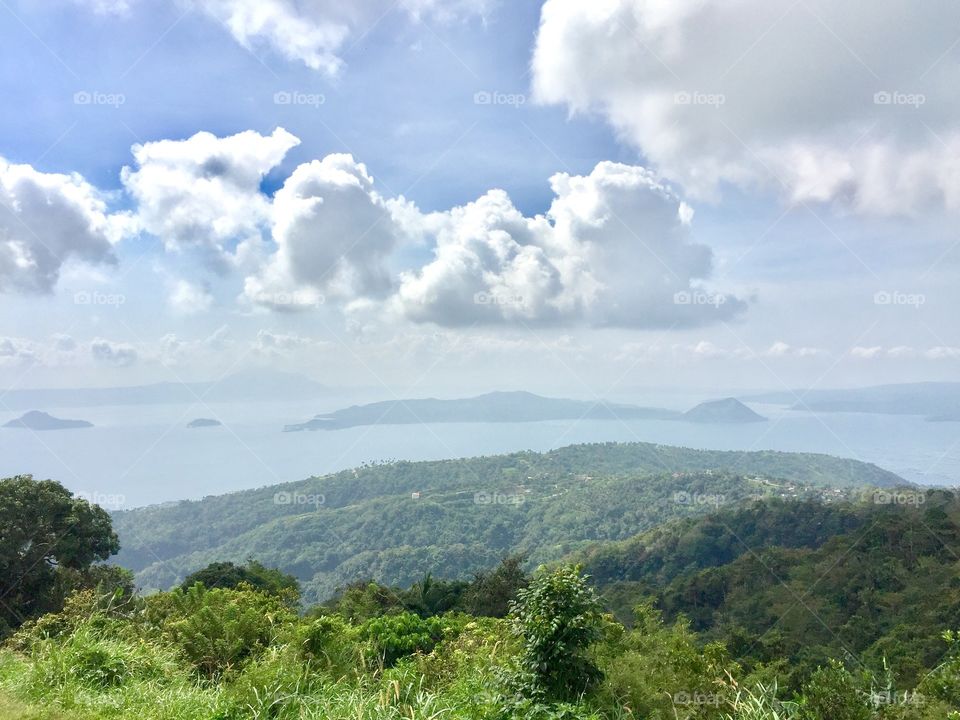Picnic Grove, Tagaytay City, Philippines. Take a beautiful view of the Taal Volcano from the top.