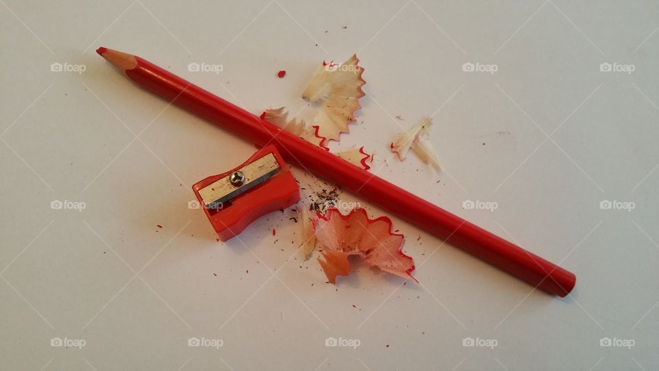 Pencil. Red pencil