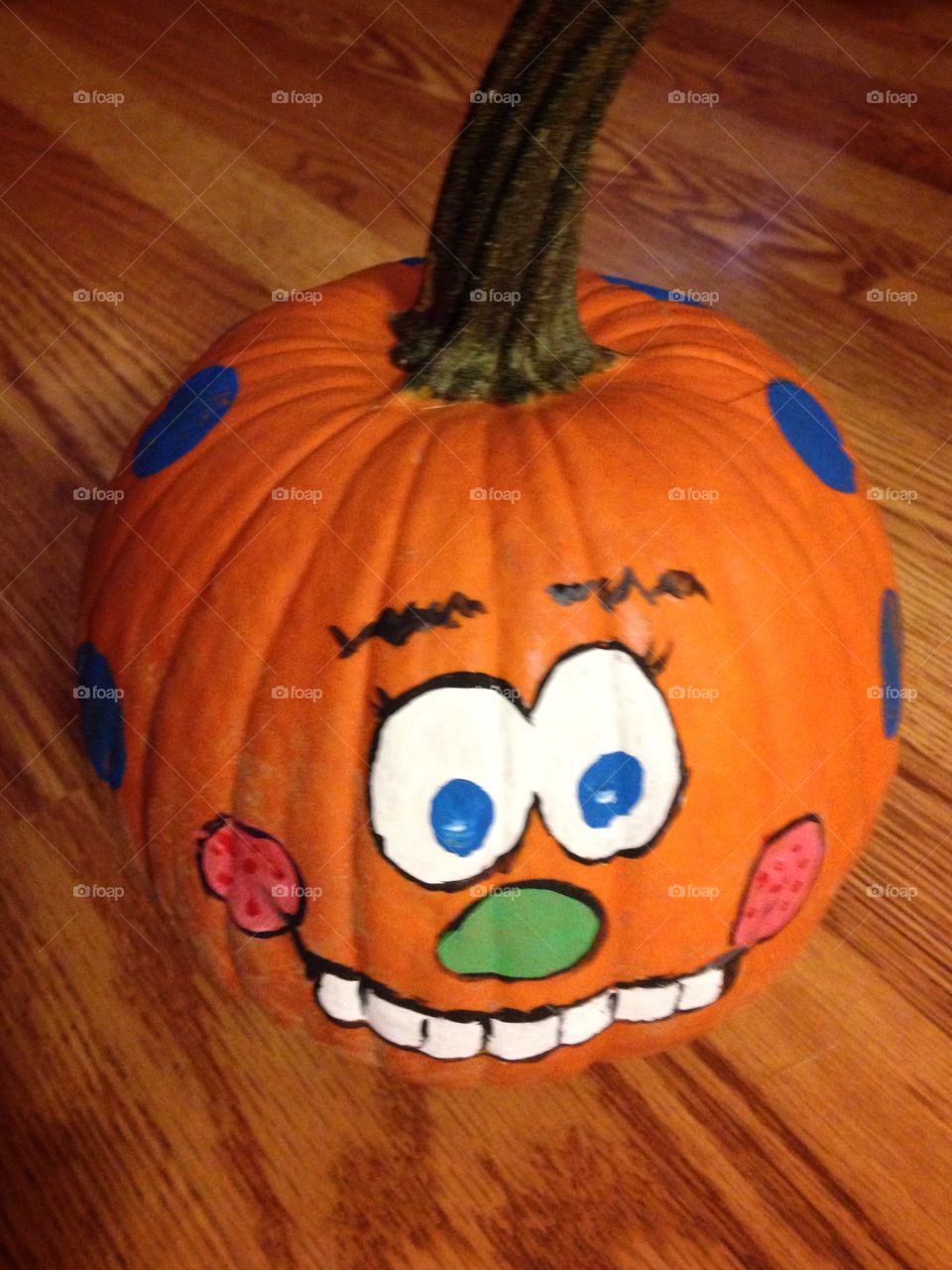 Painted pumpkin
