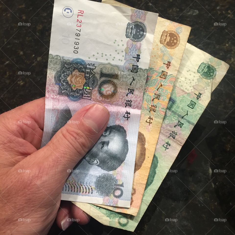 Chinese money yuan