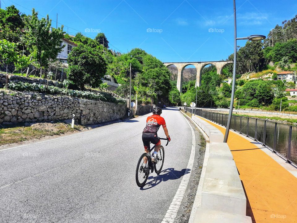 Beautiful spring weather for cycling through the Douro Valley, Portugal