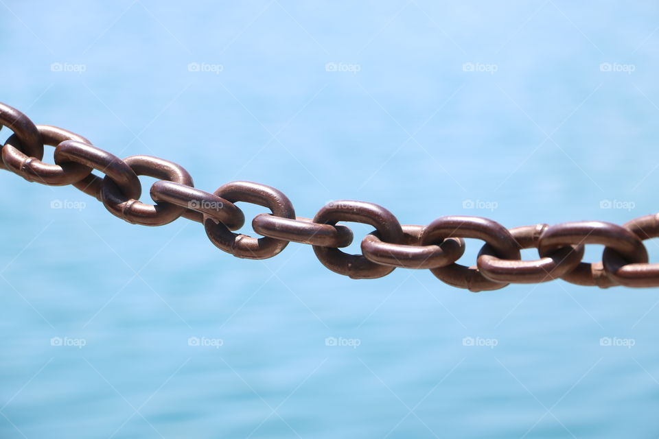 Close-up of metal chain