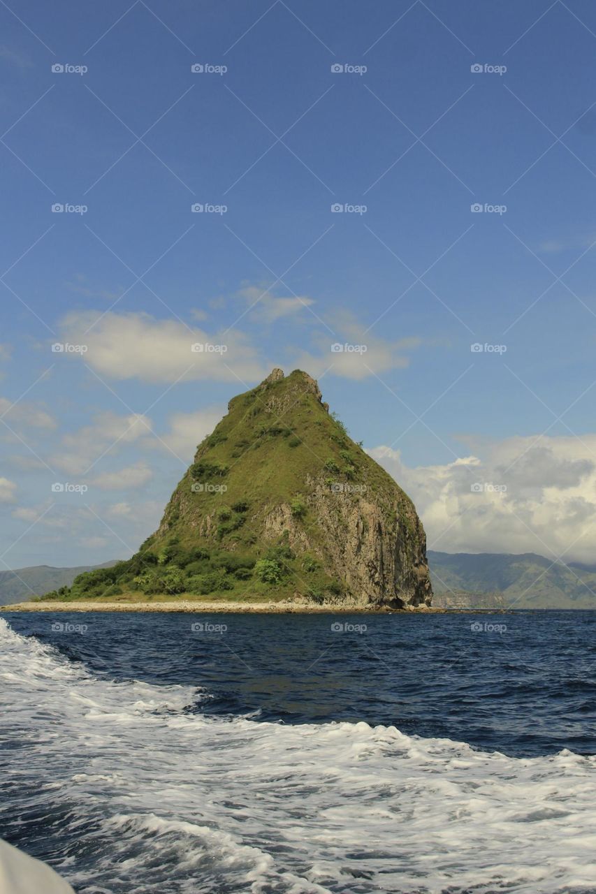 An island in the middle of sea