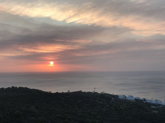 Beautiful sunset Morocco 