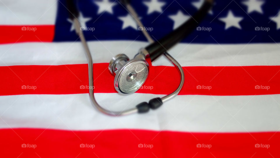 American flag- healthcare 