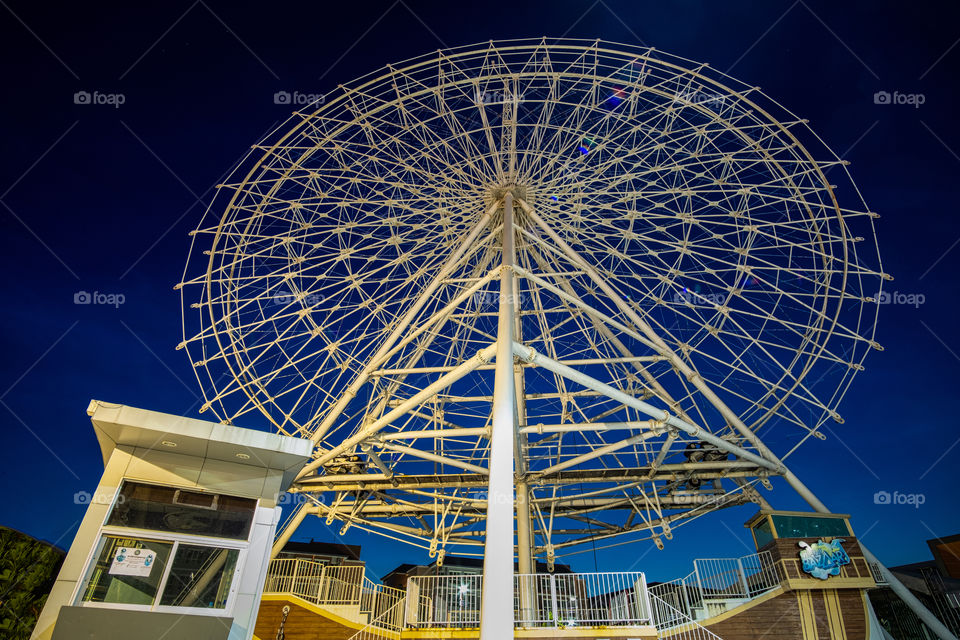 Beautiful big ferris wheel background