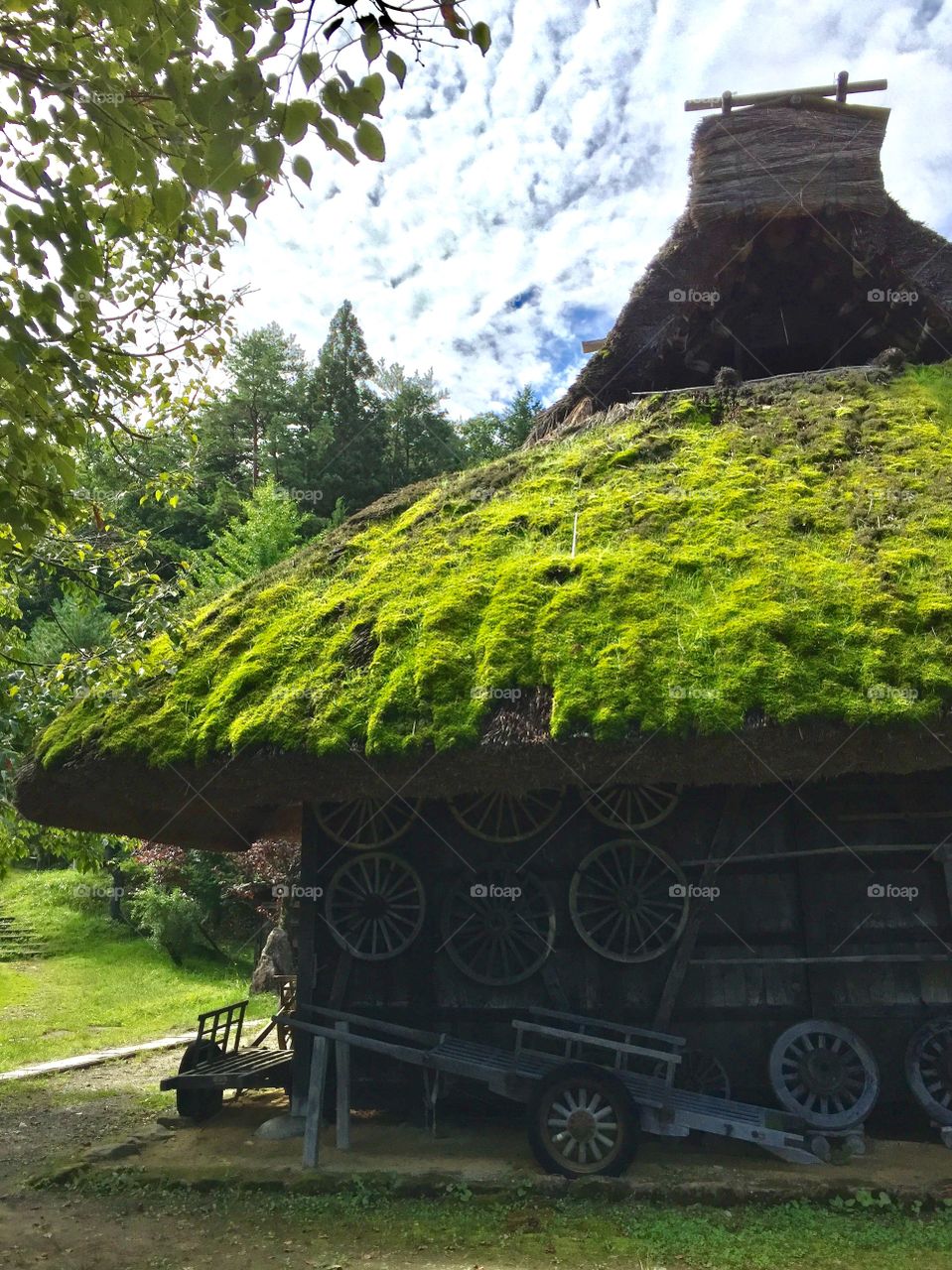 old Japanese  h country house