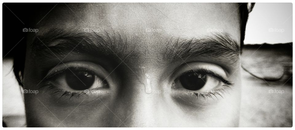 Extreme close-up of eyes