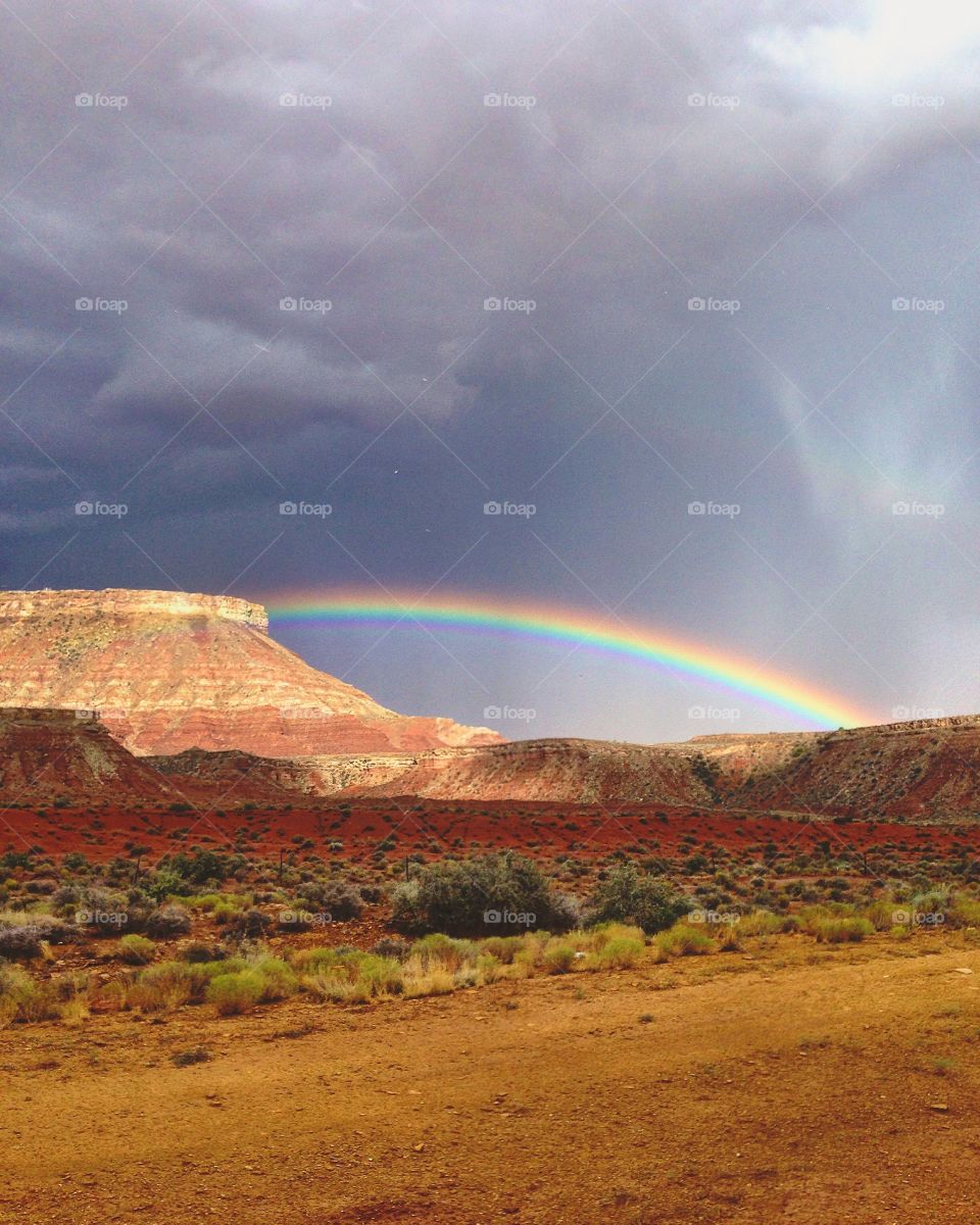 Storm in the desert 