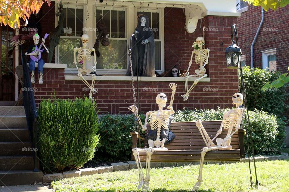 Halloween decorations skeleton