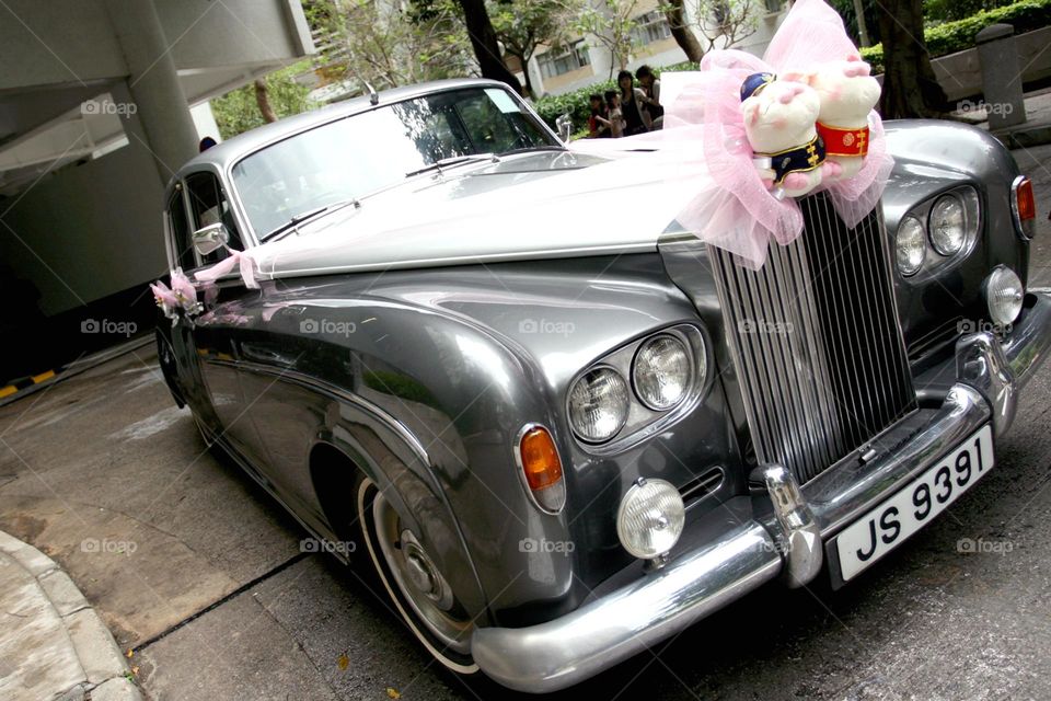 wedding car decorate