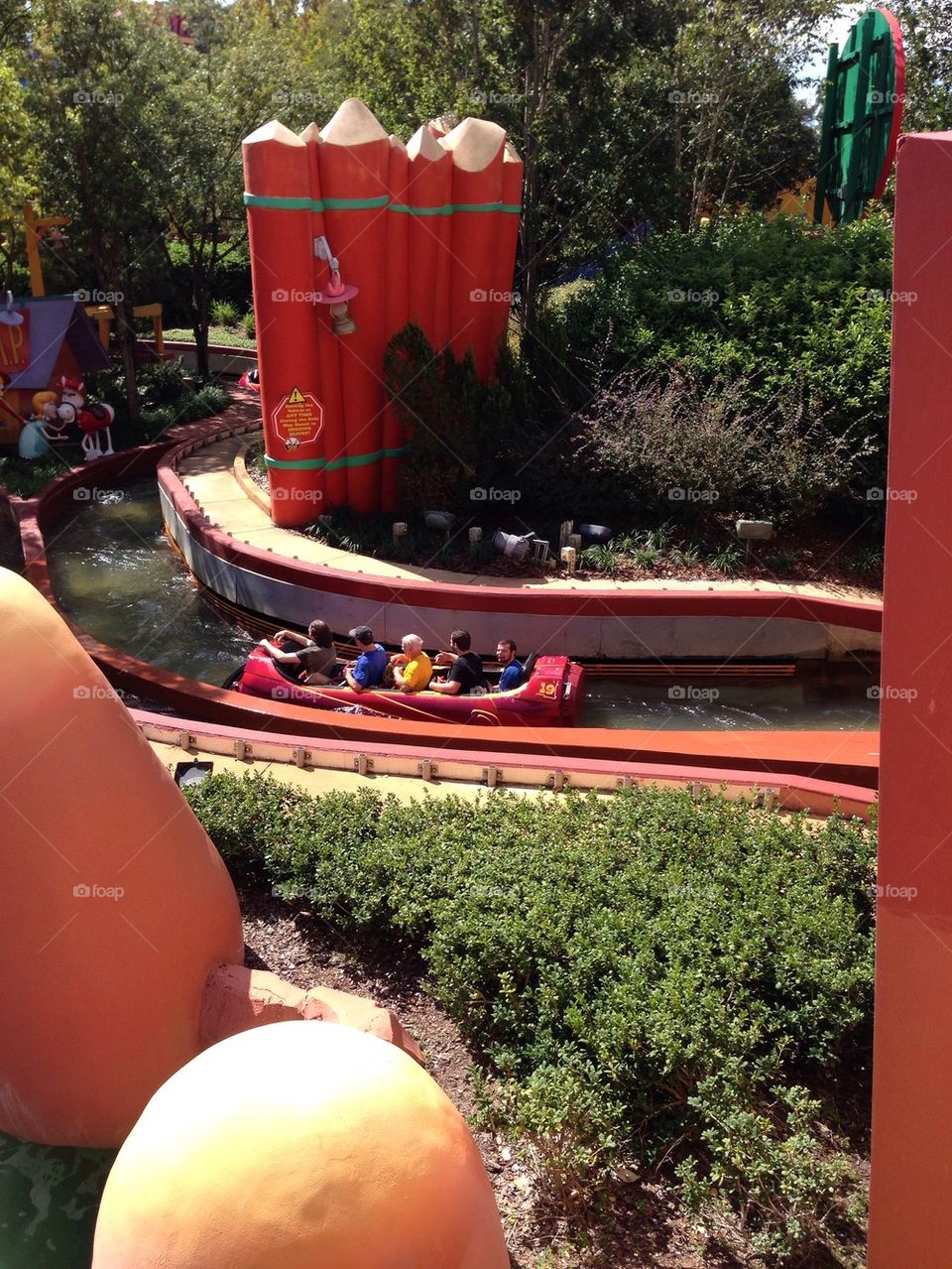 Log flume ride