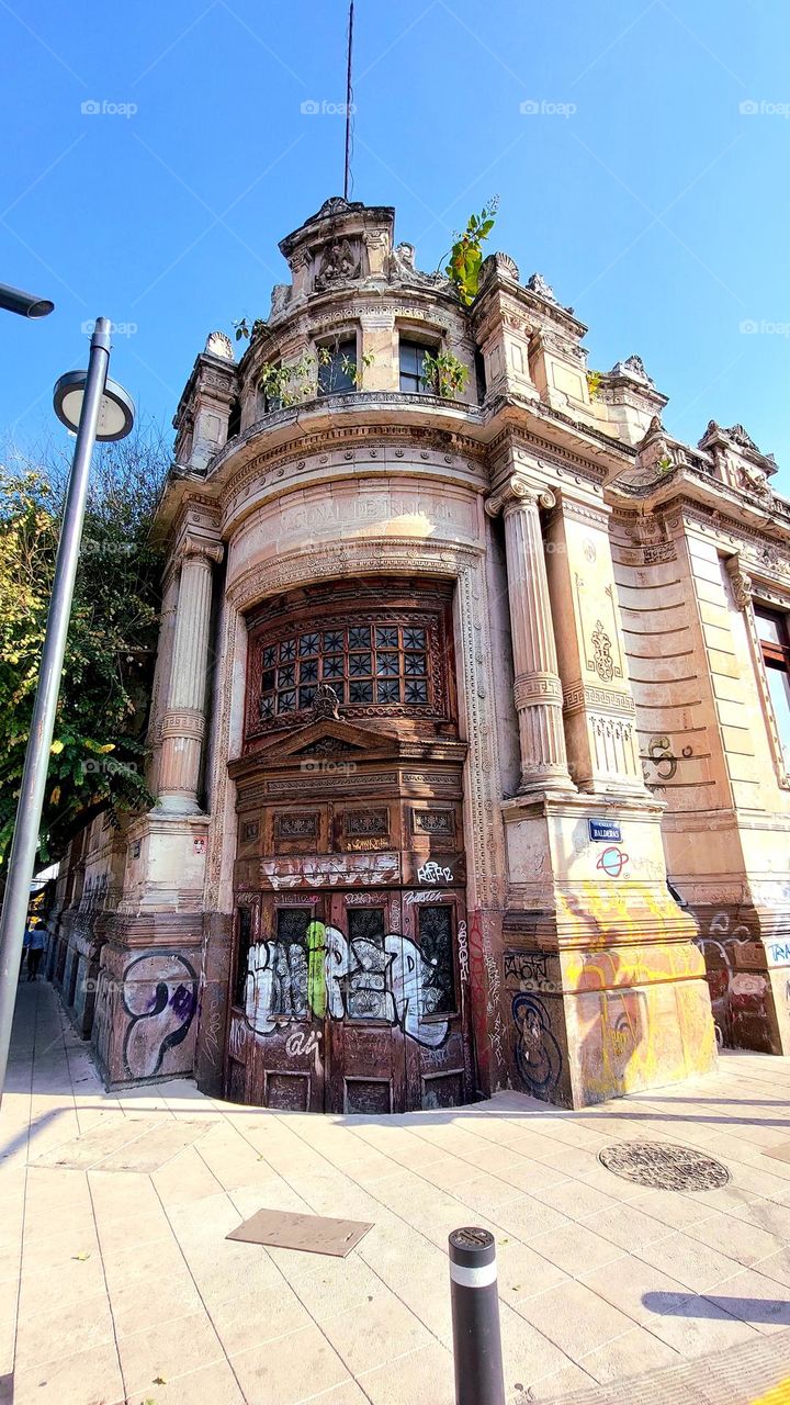 calles de la ciudad de México y edificios.