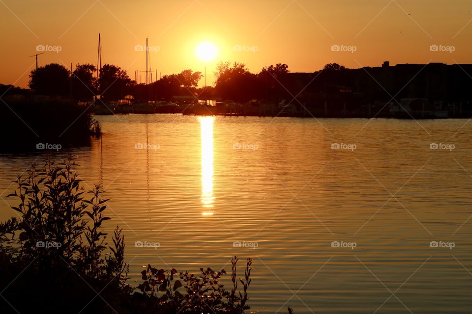 Sunset Lake Erie 