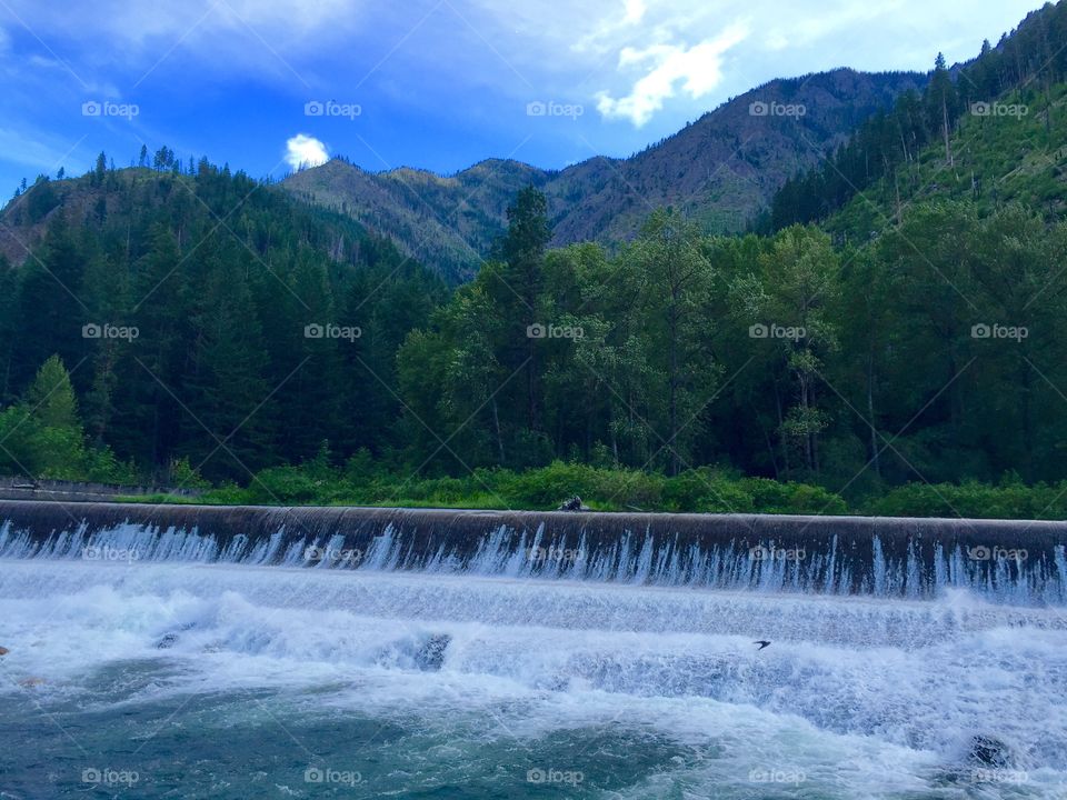 Broad waterfall