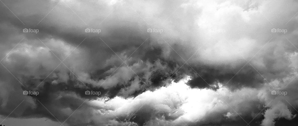 Clouds before a tornado 