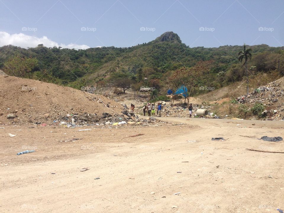 Welcome to our dump. A dump site in Dominican Republic in which I visited on a mission trip to give out some care packages. 
