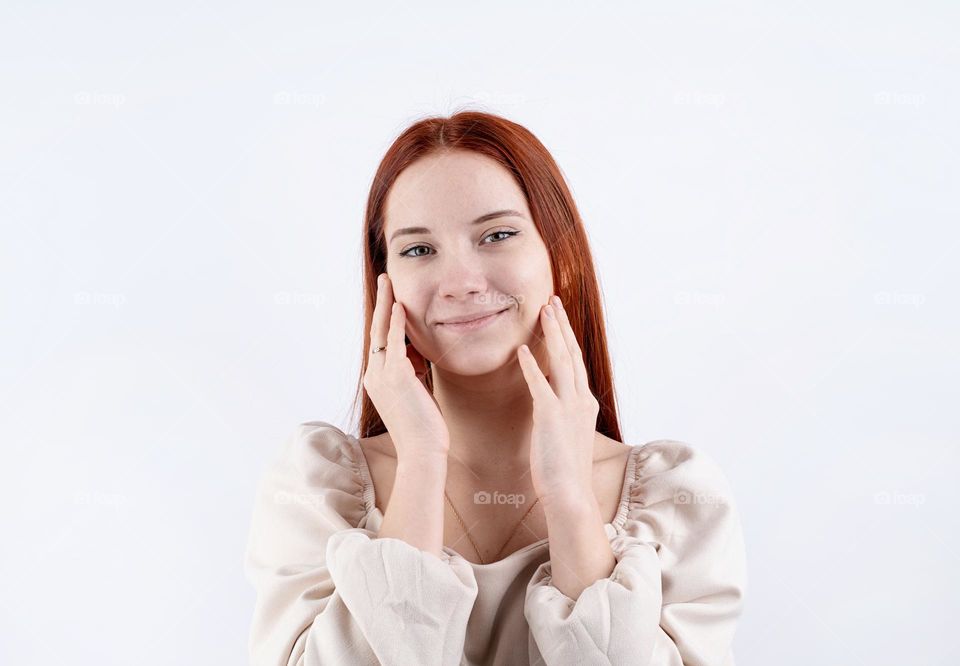 young woman face