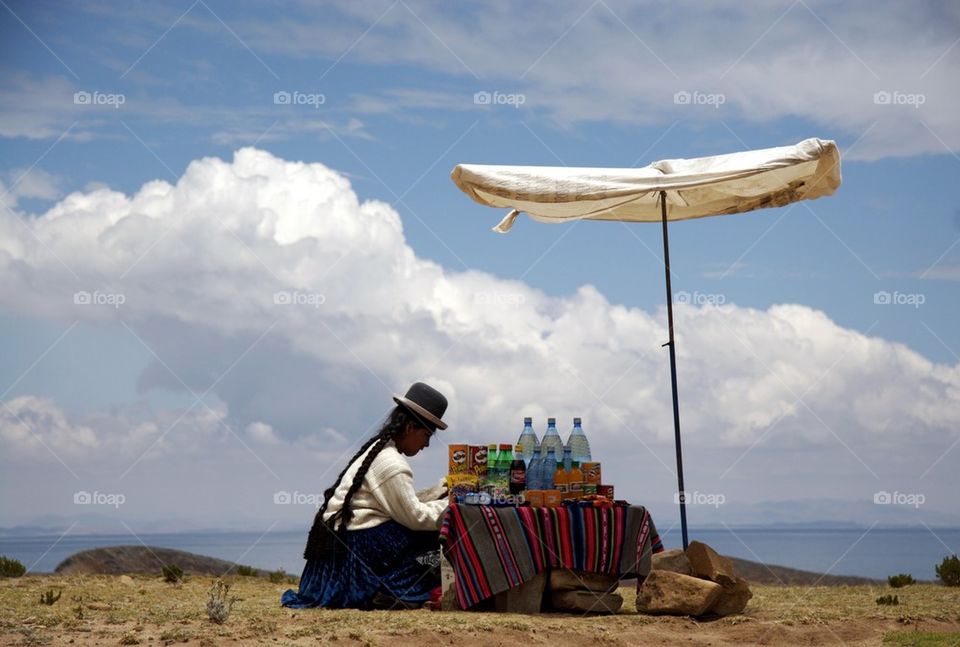 Vendor on Isla del Sol