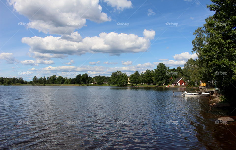 Lake in Småland, Sweden.