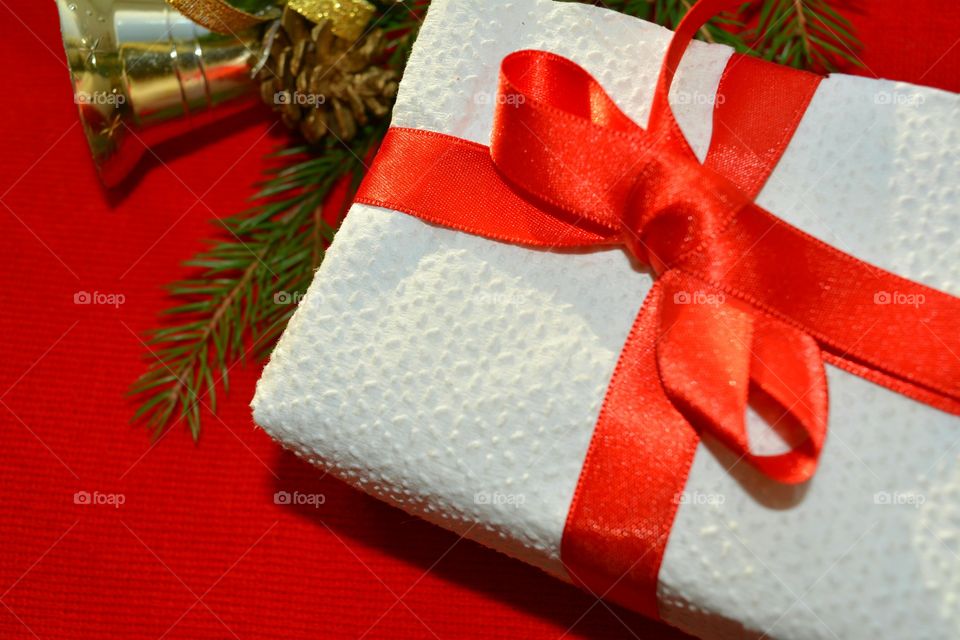 Christmas, Thread, Bow, Gift, Celebration