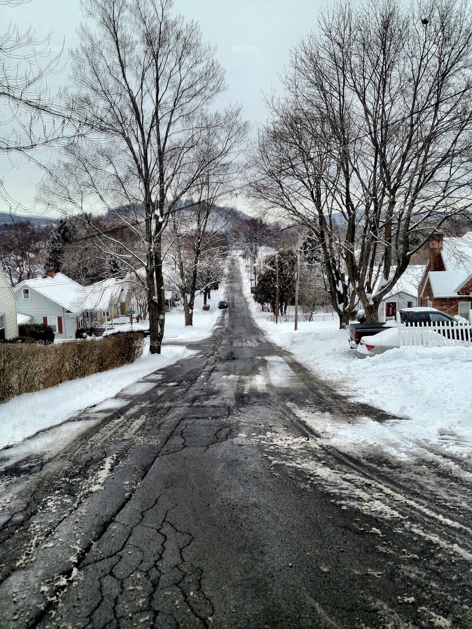 Snowy road