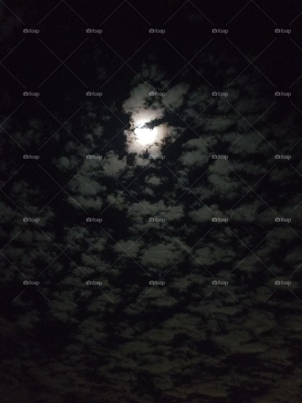 moon and clouds