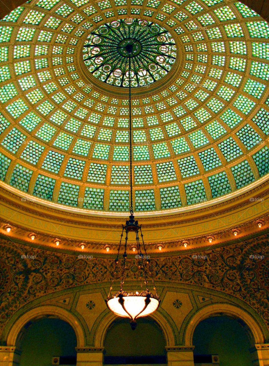 Chicago Cultural Center. Chicago Cultural Center's Tiffany Dome