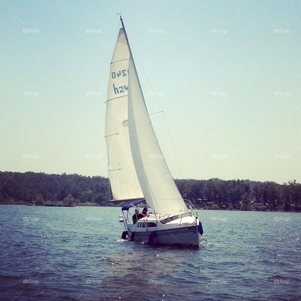 sailing the lake