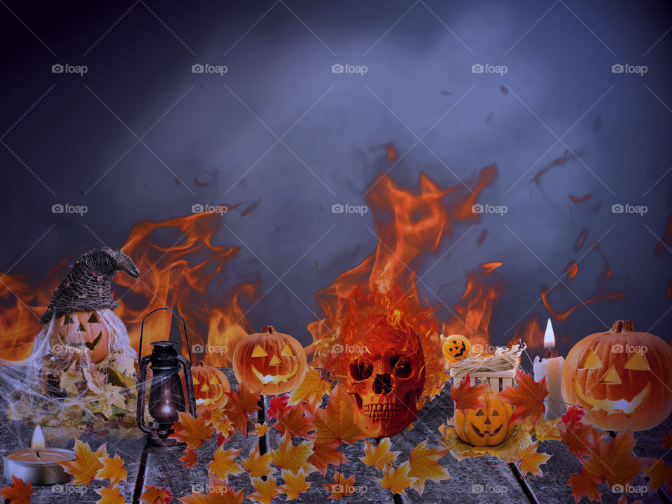 Great halloween background 