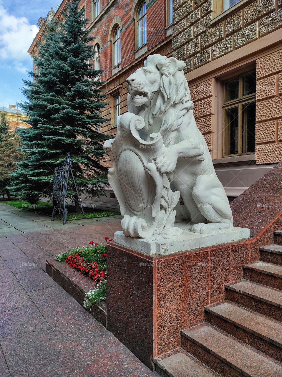 Palace of justice or "House with lions" in Chernivtsi Ukraine