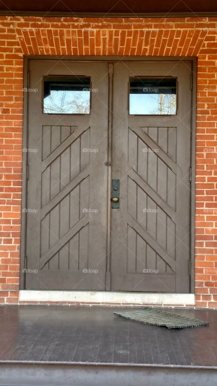 House, Brick, Wall, Architecture, Door