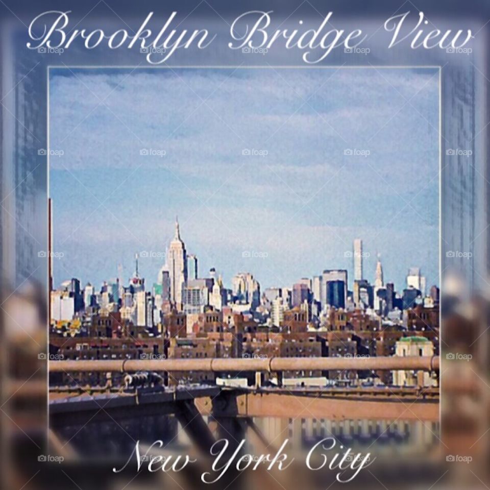 Brooklyn Bridge, Brooklyn Bridge View, New York City 