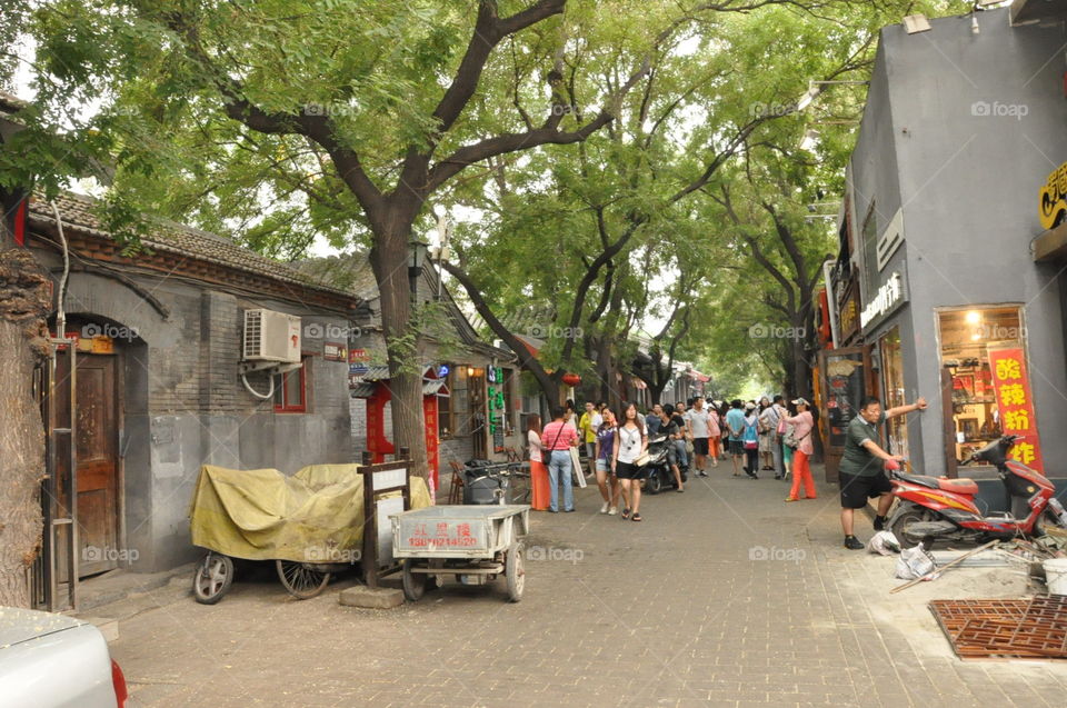 busy Street in old town Bangkok