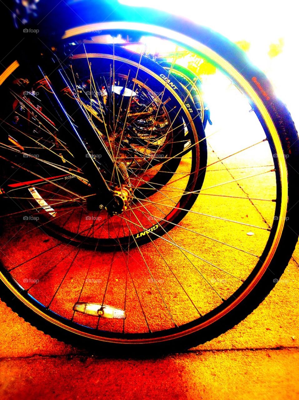 Colorful bikes (slight variations).