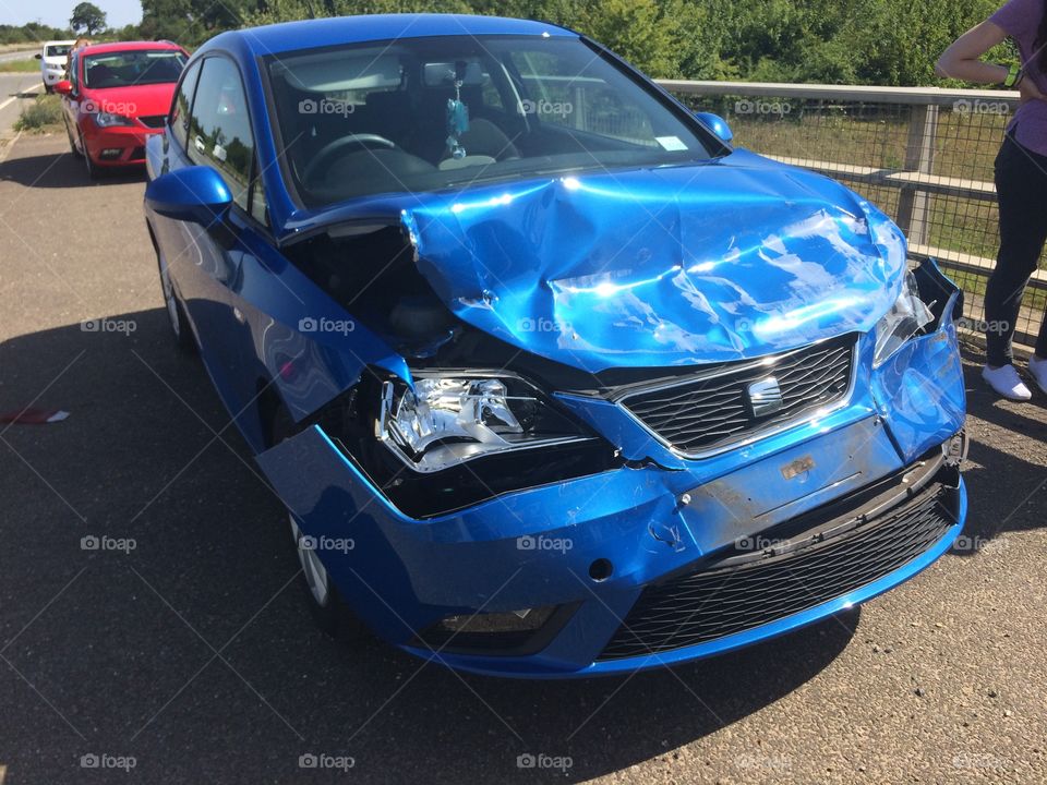 Crashed car 