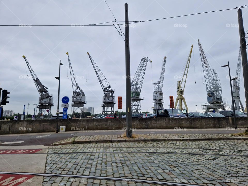 Multiverse by foap mission. Harbor work crane.