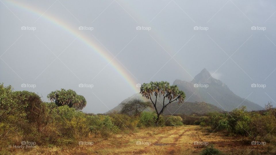 Double rainbow, Kenya
