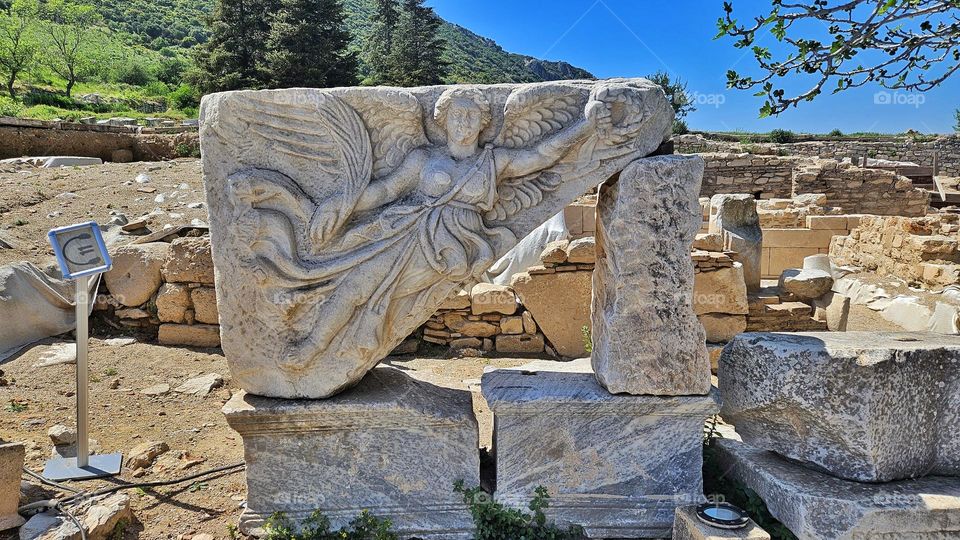 Nike goddess of victory, the inspiration for the swoosh.