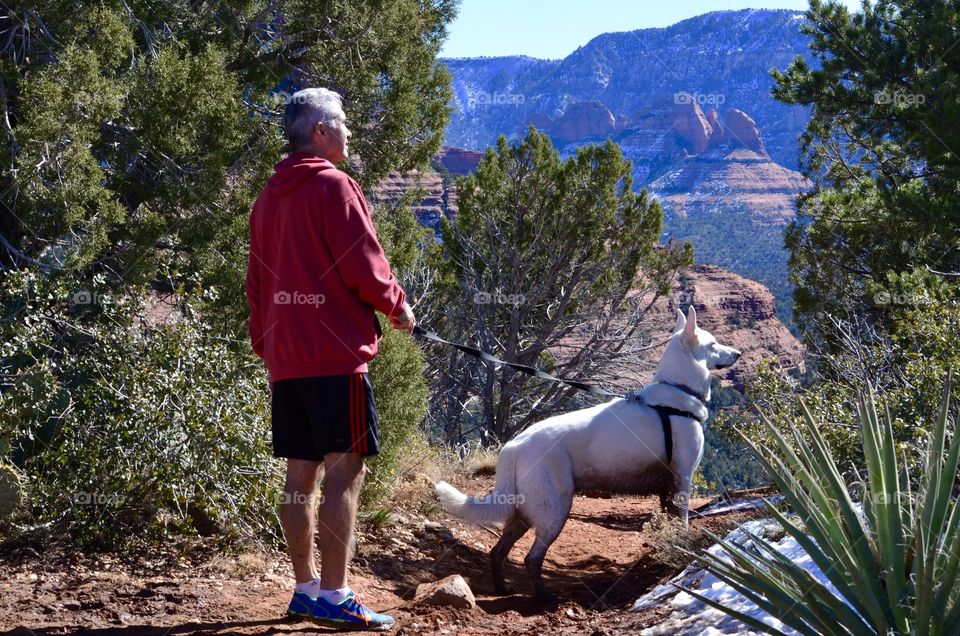 The beautiful Red Rocks of Sedona with our pup!
