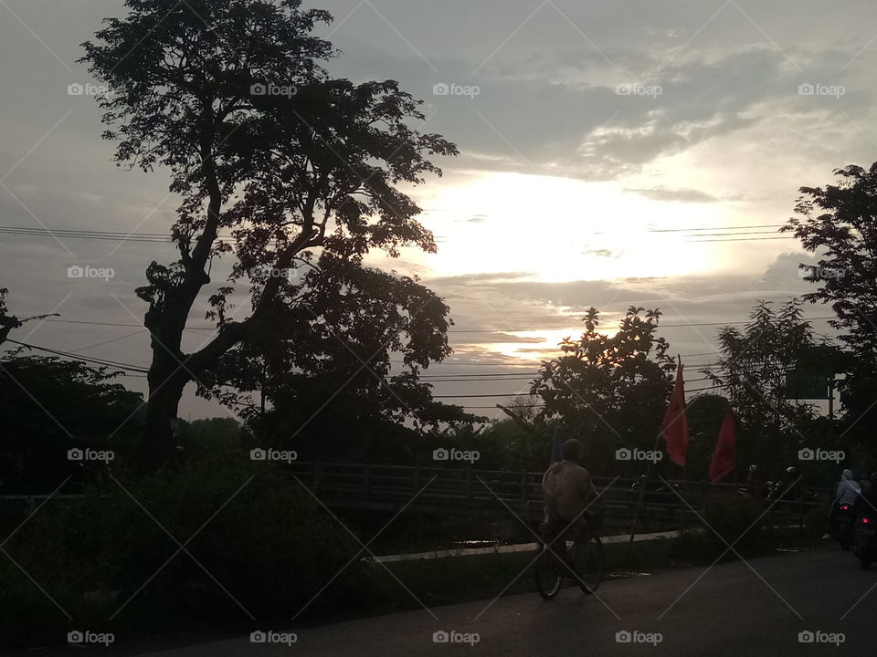 The scenery around us