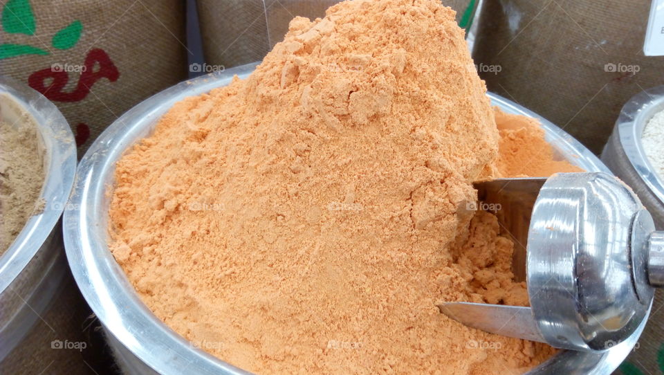 Spices sold in the market