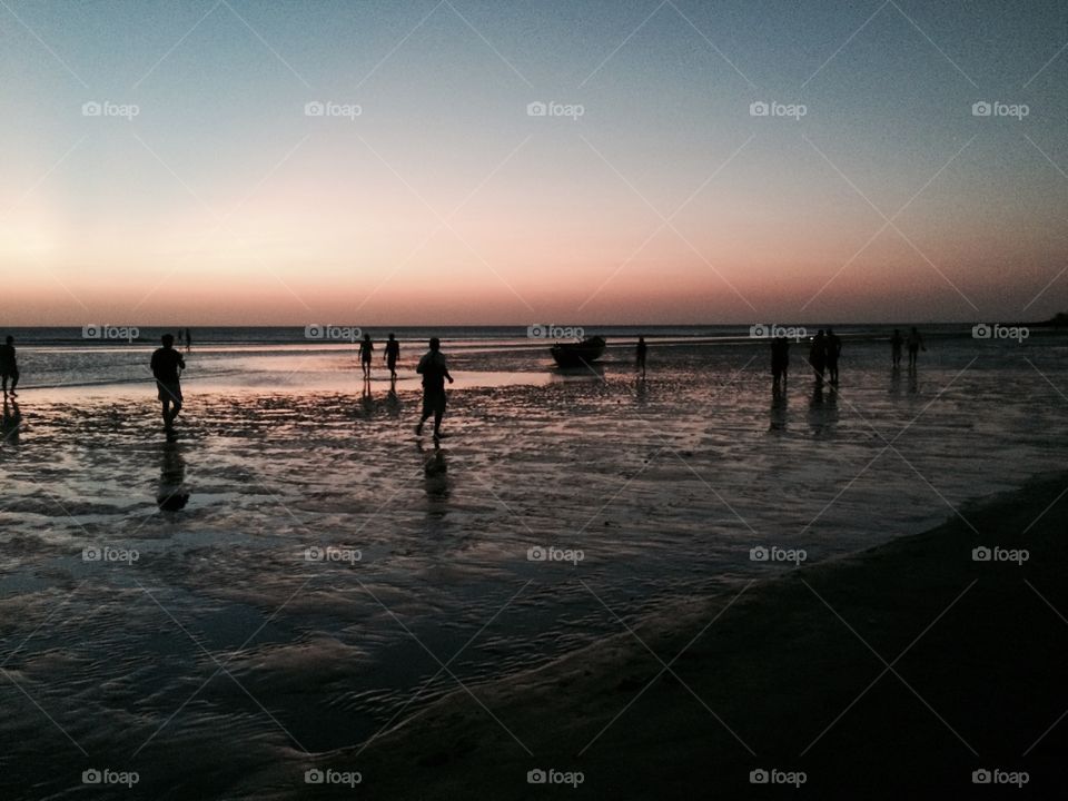 Shadows on the beach . From Jericoacoara - Brazil