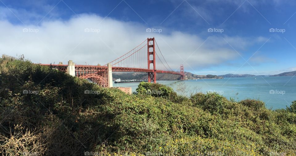 Golden Gate Bridge taken from the Southeastern side