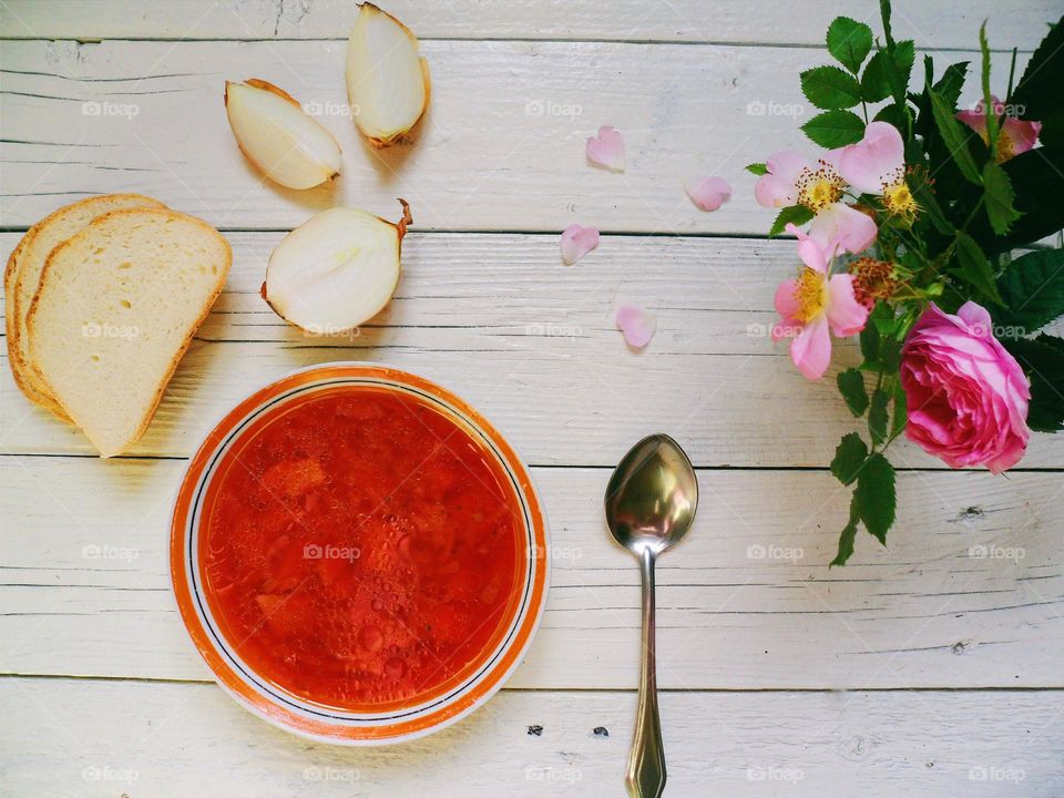 Ukrainian red borsch