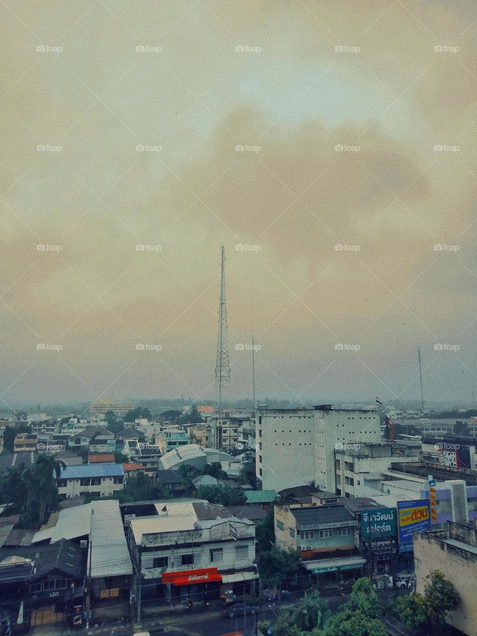 Atmosphere outside the window.