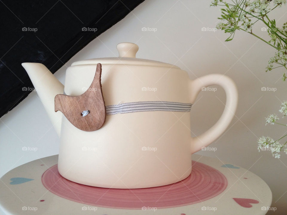 kitchen tea pot shabby by sunnydee
