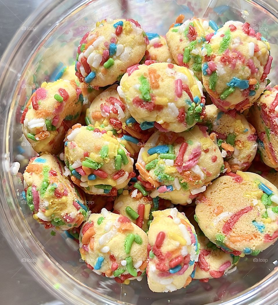 Colourful rainbow semperit cookies 