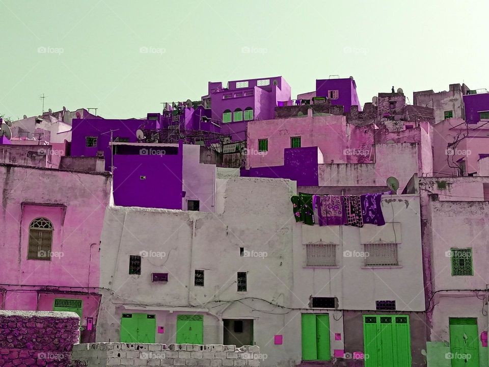 Old building in village Bhalil of morocco