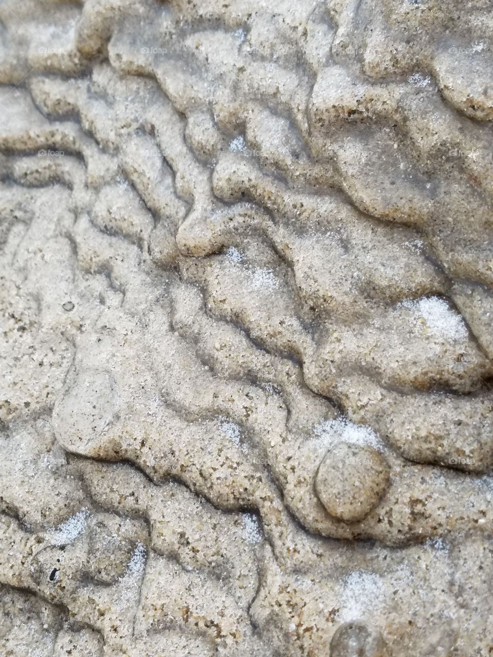 sand and ice flow